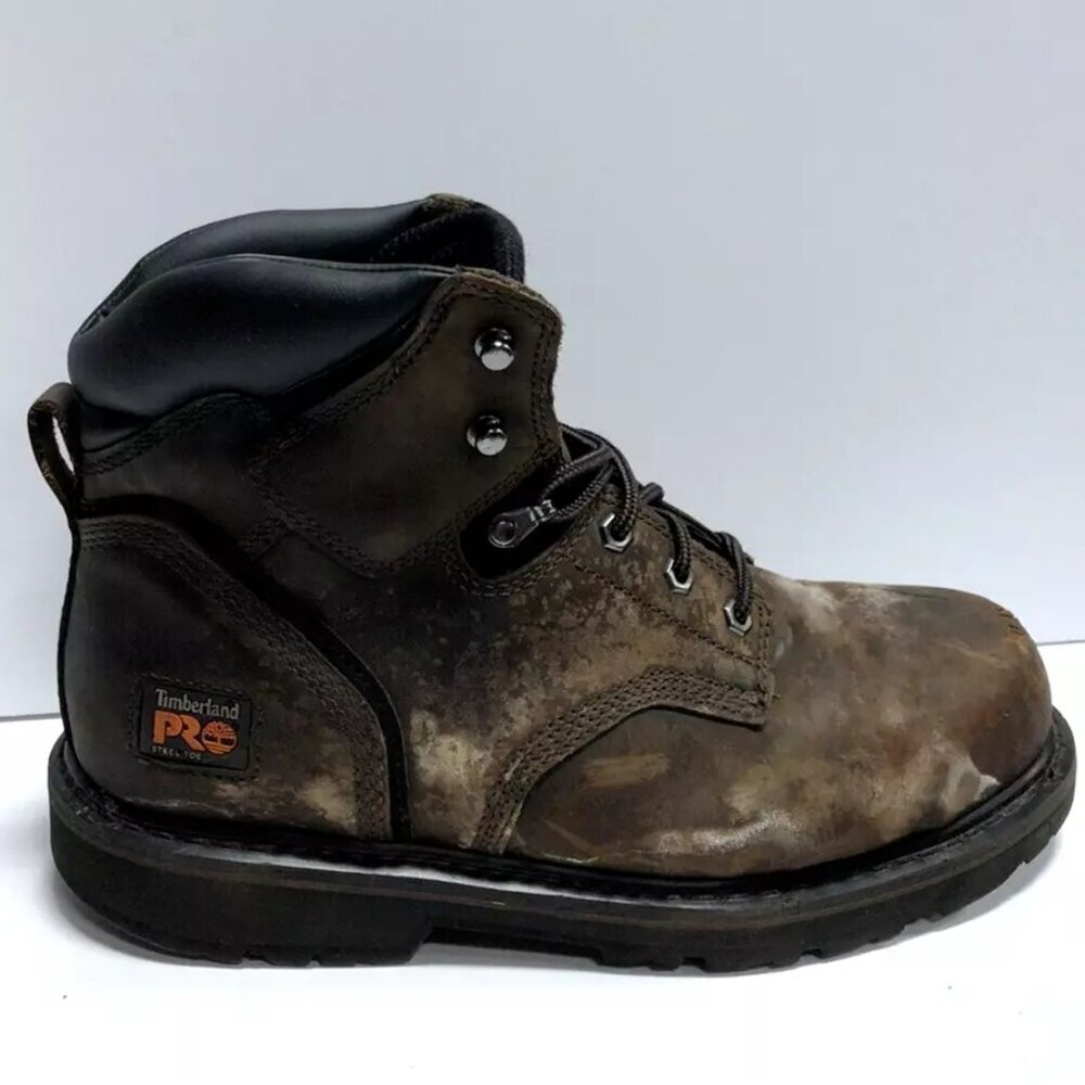 Timberland Pro Mens Pit Boss Steel Toe Work Boots Size 10.5 M